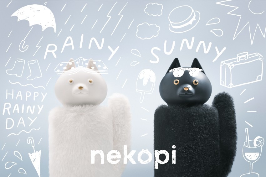 雨でも晴れでも、あにゃたと一緒。キュートなネコの折りたたみ傘『nekopi（ネコピ）』誕生！マルチに役立つ高機能でお出かけのお供にピッタリ。